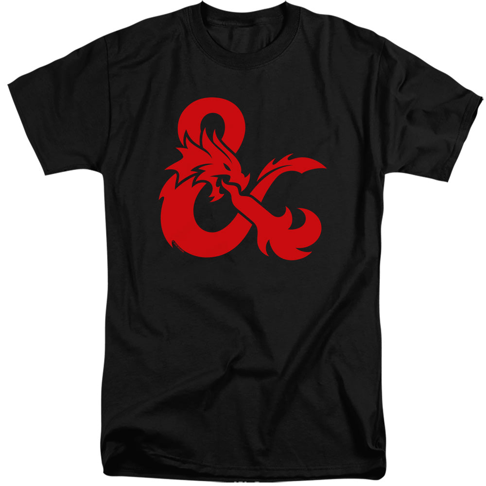 Dungeons And Dragons Ampersand Logo Mens Tall T Shirt Black