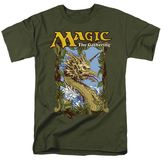 Magic The Gathering Mirage Deck Art Mens T Shirt Military Green