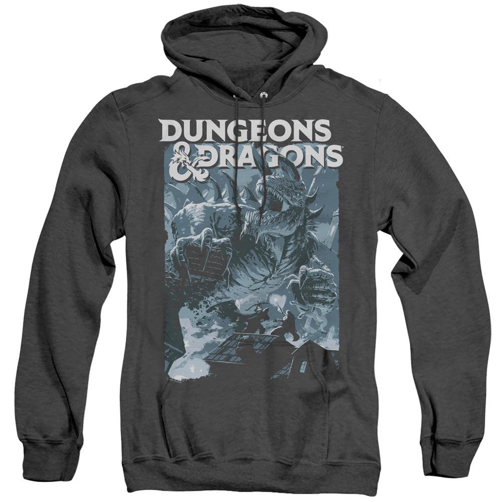 Dungeons And Dragons Tarrasque Mens Heather Hoodie Black