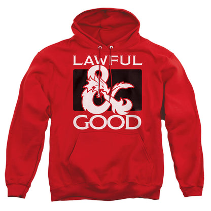 Dungeons And Dragons Lawful Good Mens Hoodie Red