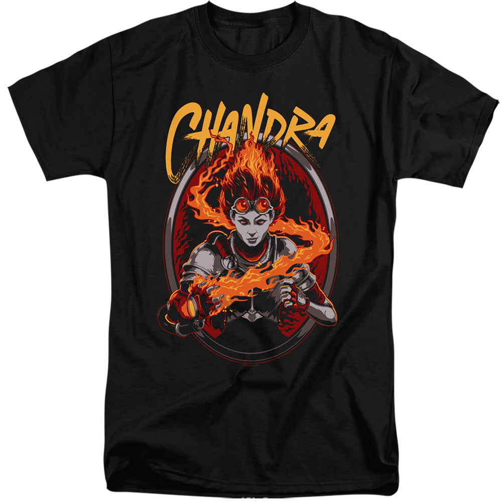 Magic The Gathering Chandra Mens Tall T Shirt Black