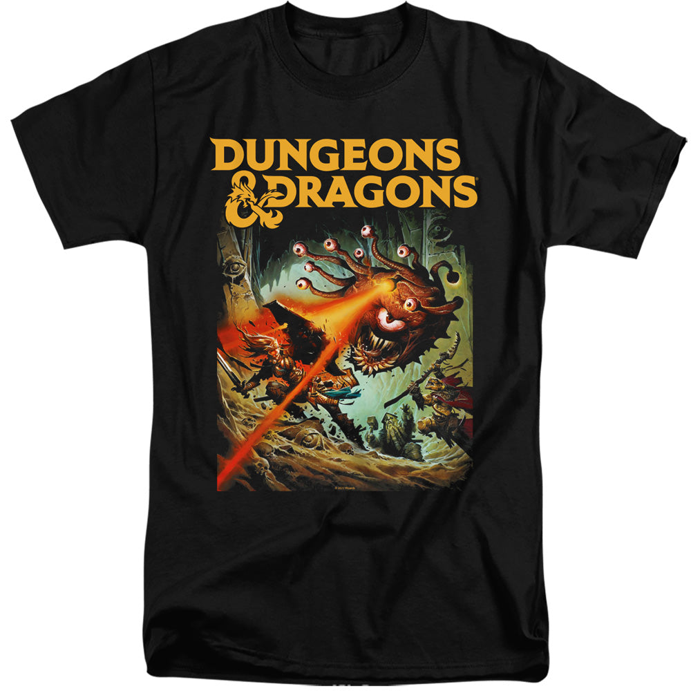 Dungeons And Dragons Beholder Strike Mens Tall T Shirt Black