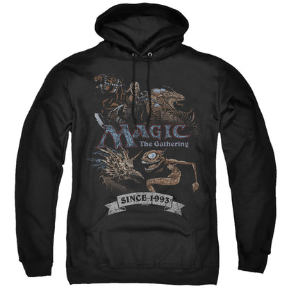 Magic The Gathering Four Pack Retro Mens Hoodie Black