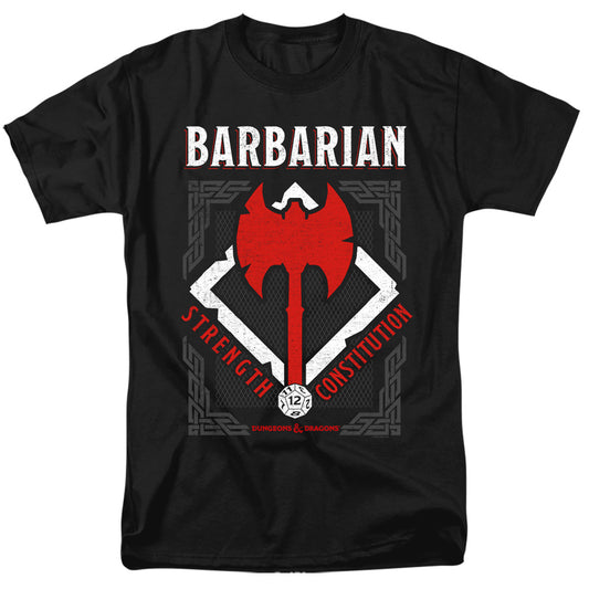 Dungeons And Dragons Barbarian Mens T Shirt Black