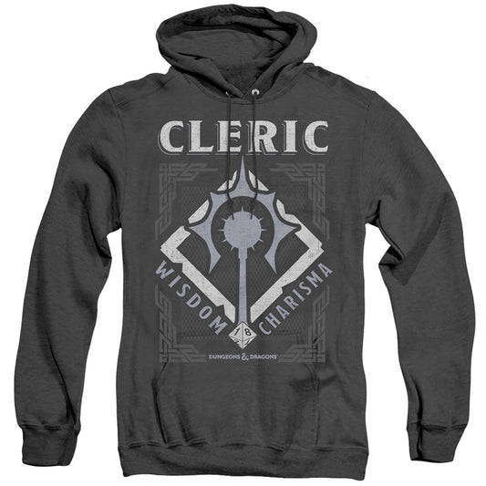 Dungeons And Dragons Cleric Mens Heather Hoodie Black