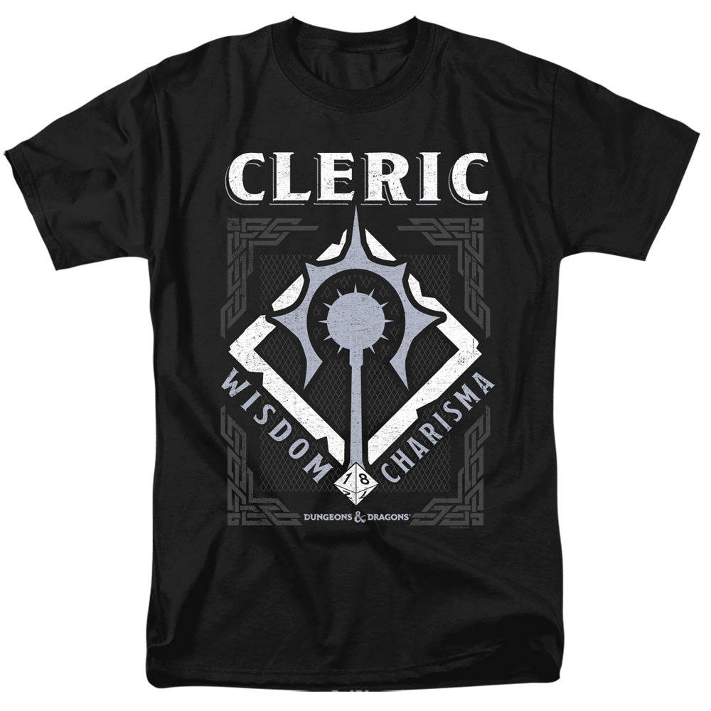 Dungeons And Dragons Cleric Mens T Shirt Black