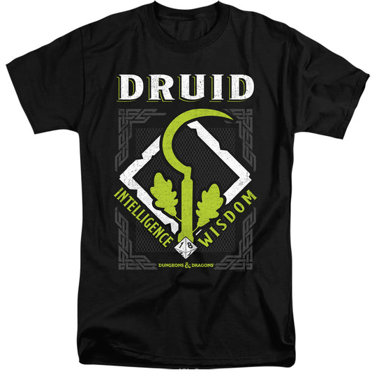 Dungeons And Dragons Druid Mens Tall T Shirt Black