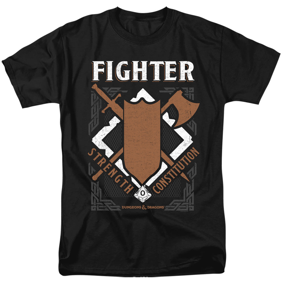 Dungeons And Dragons Fighter Mens T Shirt Black