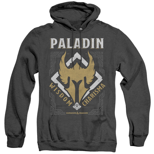 Dungeons And Dragons Paladin Mens Heather Hoodie Black