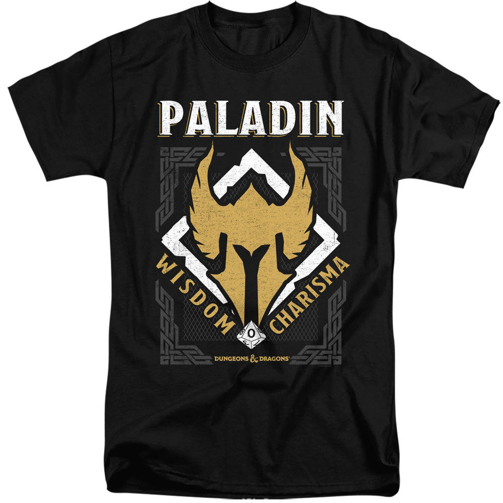 Dungeons And Dragons Paladin Mens Tall T Shirt Black