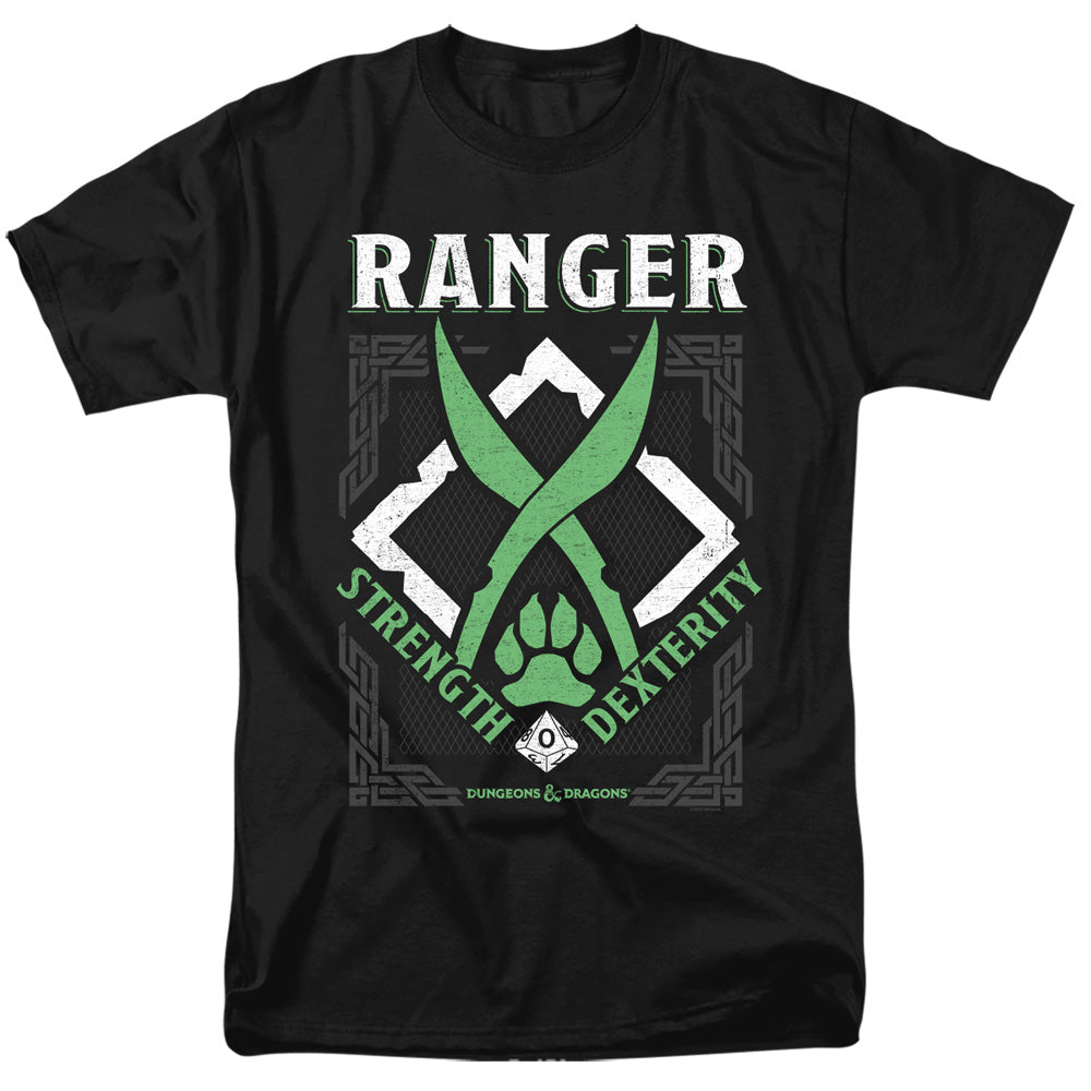 Dungeons And Dragons Ranger Mens T Shirt Black