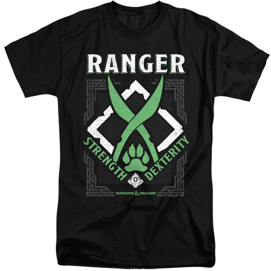 Dungeons And Dragons Ranger Mens Tall T Shirt Black