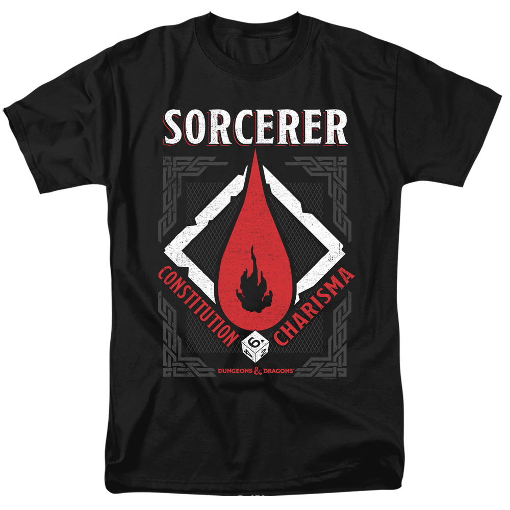 Dungeons And Dragons Sorcerer Mens T Shirt Black