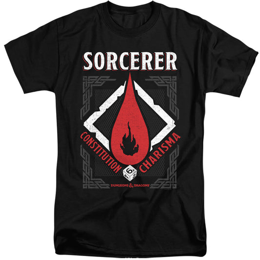 Dungeons And Dragons Sorcerer Mens Tall T Shirt Black