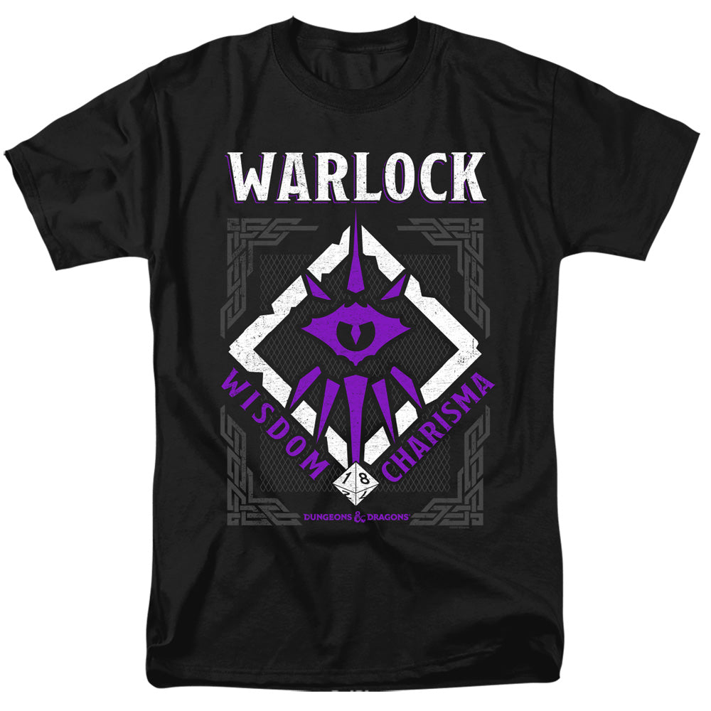 Dungeons And Dragons Warlock Mens T Shirt Black