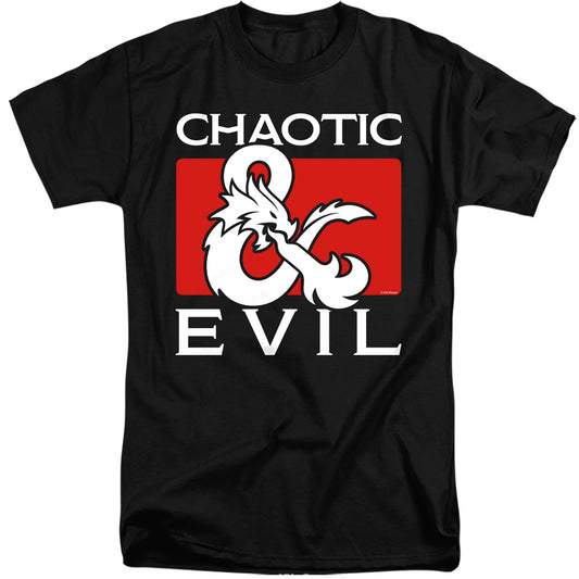 Dungeons And Dragons Chaotic Evil Mens Tall T Shirt Black