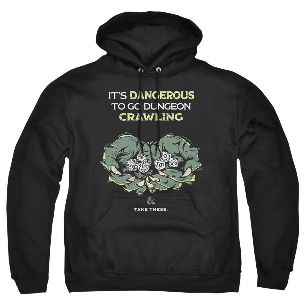 Dungeons And Dragons Dangerous To Go Alone Mens Hoodie Black