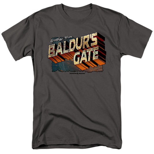 Dungeons And Dragons Baldurs Gate Mens T Shirt Charcoal