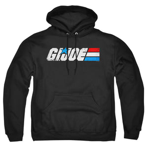 G.I. Joe Distressed Logo Mens Hoodie Black