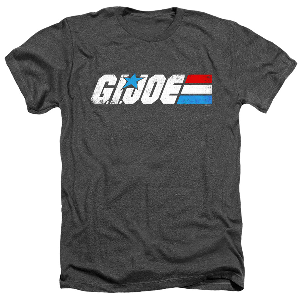 G.I. Joe Distressed Logo Heather Mens T Shirt Black