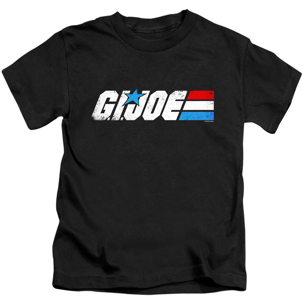 G.I. Joe Distressed Logo Juvenile Kids Youth T Shirt Black