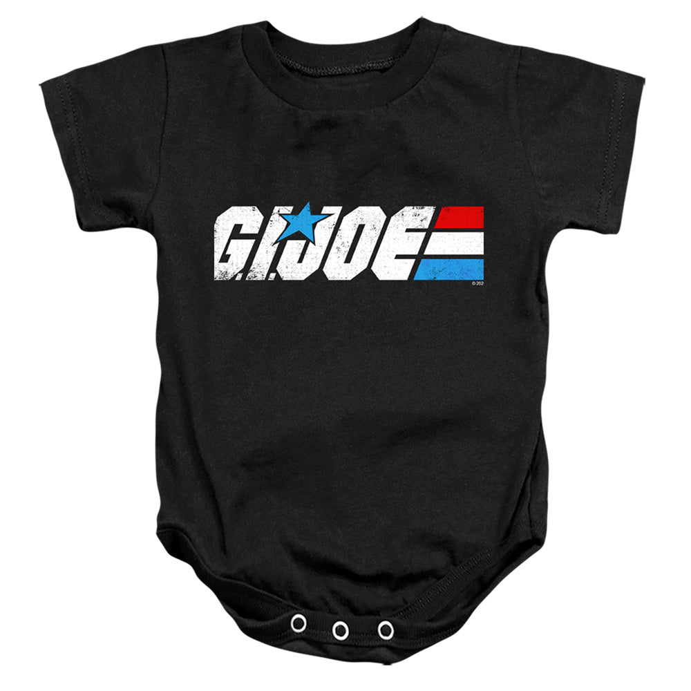 G.I. Joe Distressed Logo Infant Baby Snapsuit Black