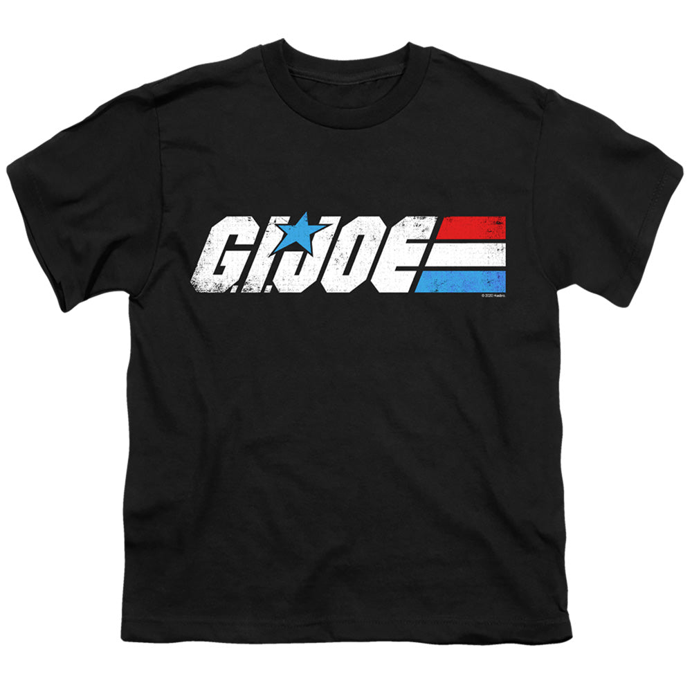 G.I. Joe Distressed Logo Kids Youth T Shirt Black