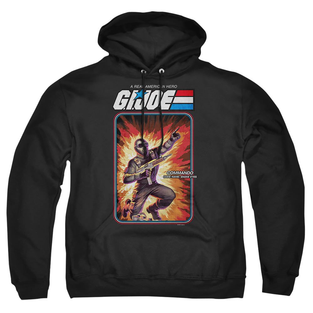 G.I. Joe Snake Eyes Card Mens Hoodie Black