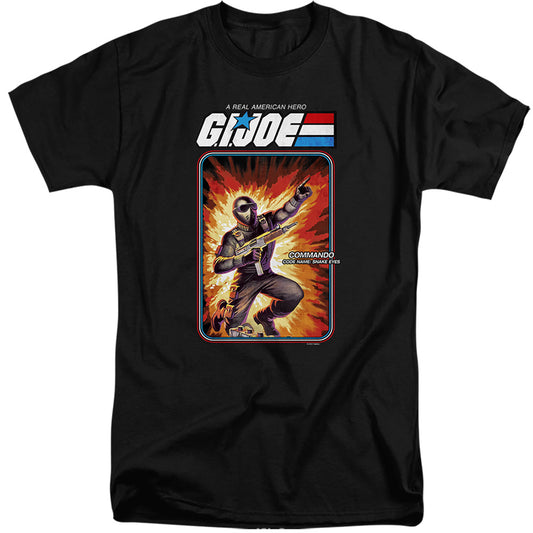 G.I. Joe Snake Eyes Card Mens Tall T Shirt Black