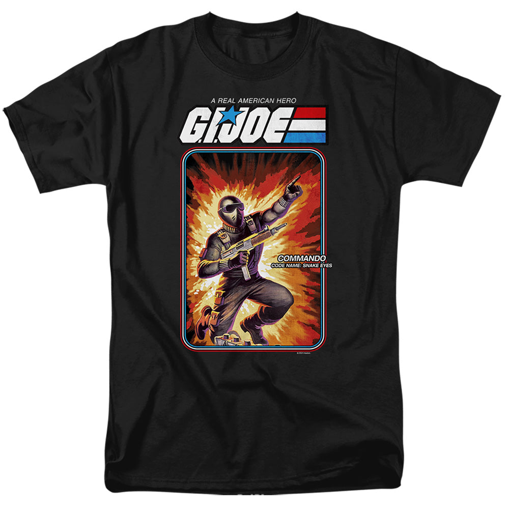 G.I. Joe Snake Eyes Card Mens T Shirt Black