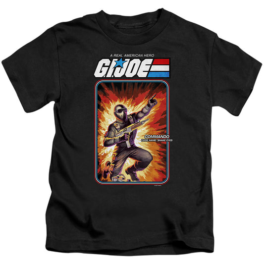 G.I. Joe Snake Eyes Card Juvenile Kids Youth T Shirt Black