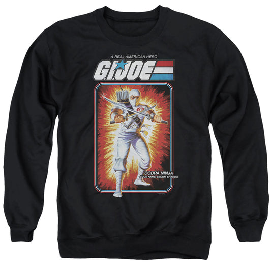 G.I. Joe Storm Shadow Card Mens Crewneck Sweatshirt Black