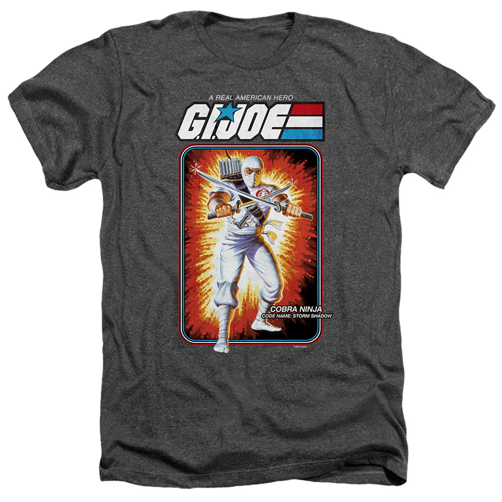 G.I. Joe Storm Shadow Card Heather Mens T Shirt Black