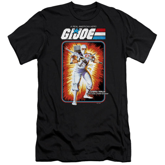 G.I. Joe Storm Shadow Card Slim Fit Mens T Shirt Black