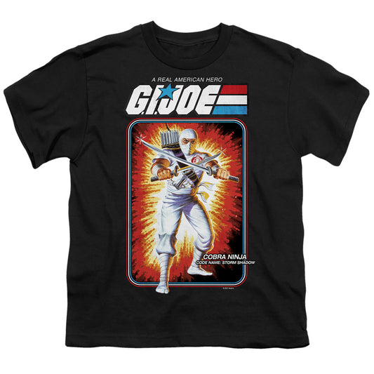 G.I. Joe Storm Shadow Card Kids Youth T Shirt Black