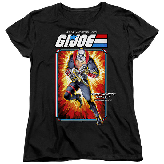 G.I. Joe Destro Card Womens T Shirt Black