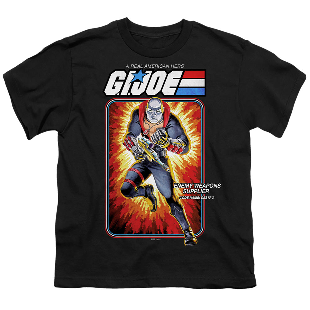 G.I. Joe Destro Card Kids Youth T Shirt Black