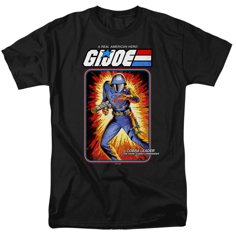 G.I. Joe Cobra Commander Card Mens T Shirt Black-6X