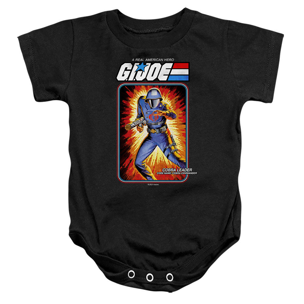 G.I. Joe Cobra Commander Card Infant Baby Snapsuit Black