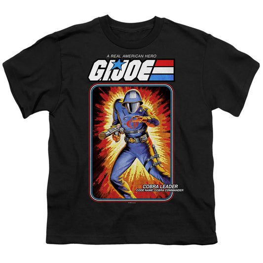 G.I. Joe Cobra Commander Card Kids Youth T Shirt Black