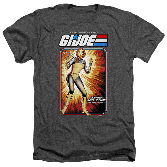 G.I. Joe Scarlett Card Heather Mens T Shirt Black