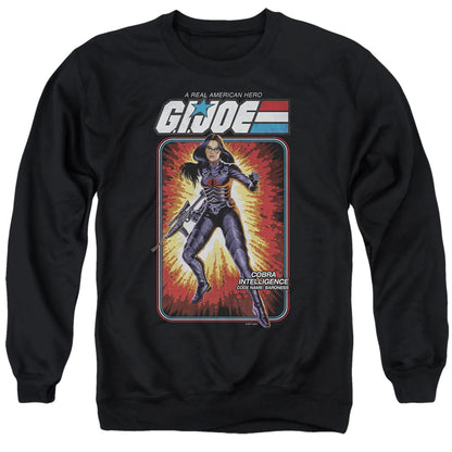 G.I. Joe Baroness Card Mens Crewneck Sweatshirt Black