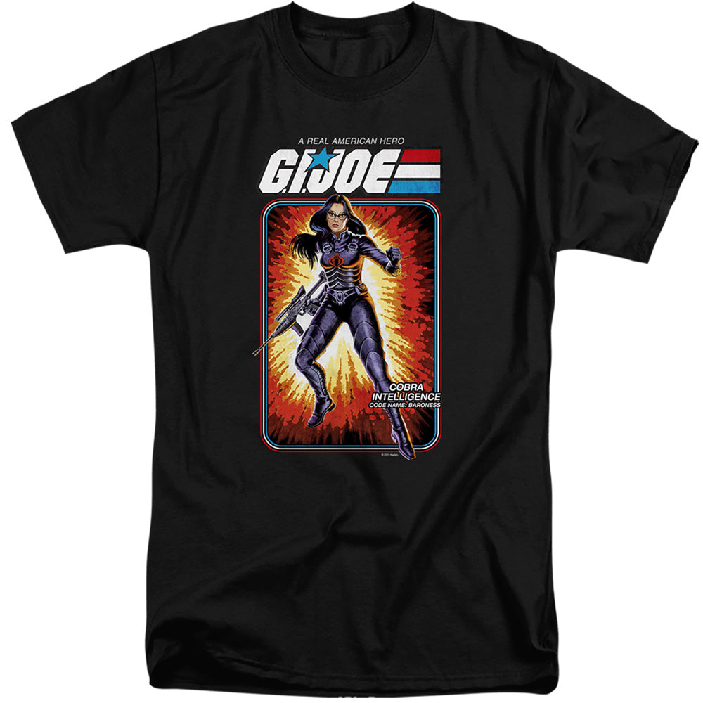 G.I. Joe Baroness Card Mens Tall T Shirt Black