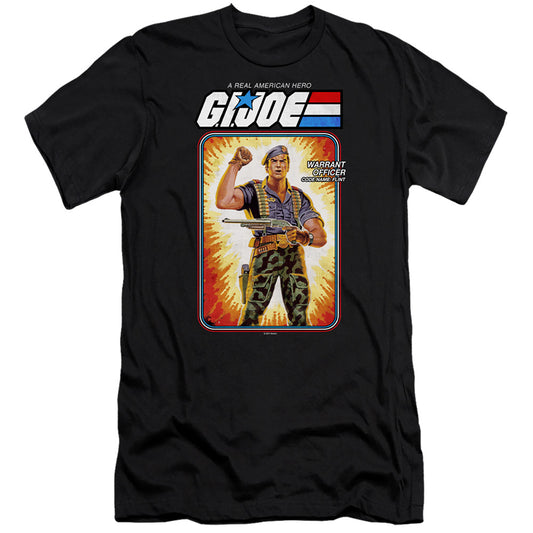 G.I. Joe Flint Card Slim Fit Mens T Shirt Black