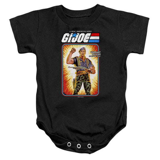 G.I. Joe Flint Card Infant Baby Snapsuit Black