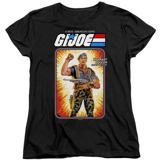 G.I. Joe Flint Card Womens T Shirt Black