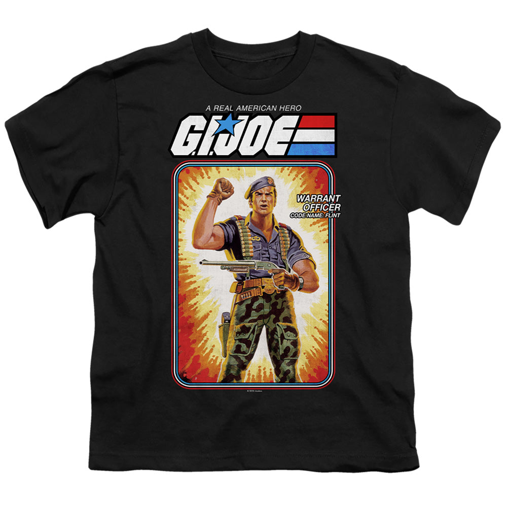 G.I. Joe Flint Card Kids Youth T Shirt Black