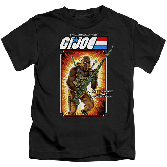 G.I. Joe Roadblock Card Juvenile Kids Youth T Shirt Black