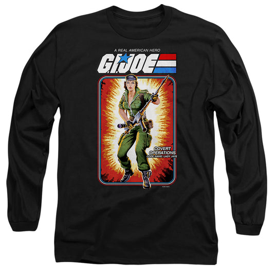 G.I. Joe Lady Jaye Card Mens Long Sleeve Shirt Black