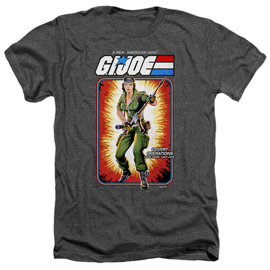 G.I. Joe Lady Jaye Card Heather Mens T Shirt Black